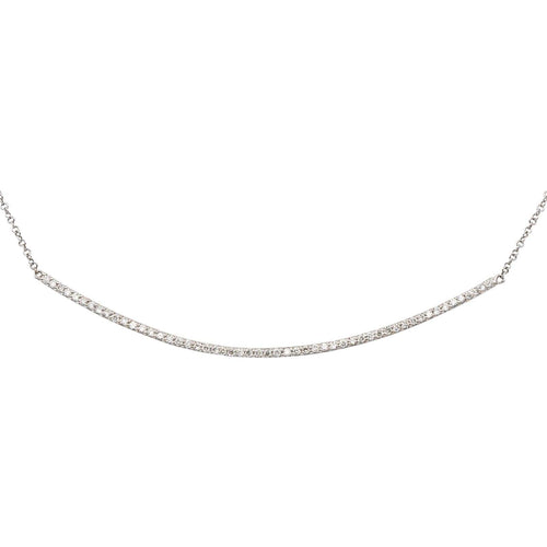 Collier Collier Or blanc Diamant 58 Facettes 4951640CN