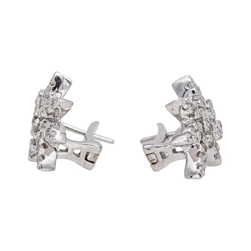 Boucles d'oreilles Boucles d'oreilles Or blanc Diamant 58 Facettes 4951643CN