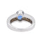 Bague 57 Bague en or blanc 18 carats au saphir et diamants 58 Facettes 4951646CN
