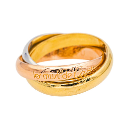 Bague 51 Cartier Trinity - Bague en or rose, or jaune et or blanc 58 Facettes 4952740RV
