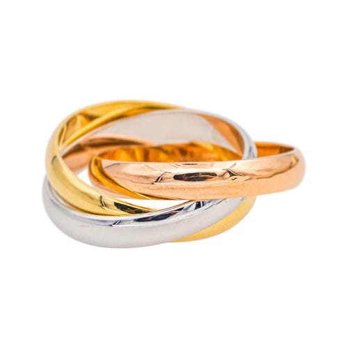 Bague 51 Cartier Trinity - Bague en or rose, or jaune et or blanc 58 Facettes 4952740RV