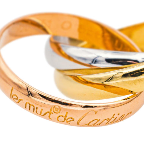 Bague 51 Cartier Trinity - Bague en or rose, or jaune et or blanc 58 Facettes 4952740RV