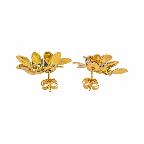 Boucles d'oreilles Boucles d'oreilles Or jaune Diamant, Rubis 58 Facettes 4973878CN