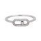Bague 51 Messika Move Uno - Bague pavée en or blanc et diamants 58 Facettes 4993415CN