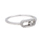 Bague 51 Messika Move Uno - Bague pavée en or blanc et diamants 58 Facettes 4993415CN