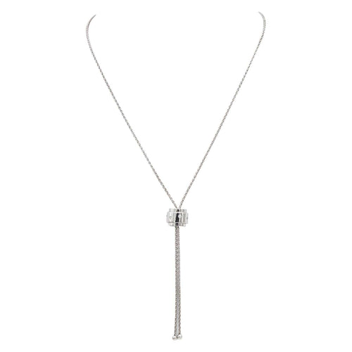 Collier Piaget Possession - Collier négligé en or blanc et diamants 58 Facettes 4997352CN