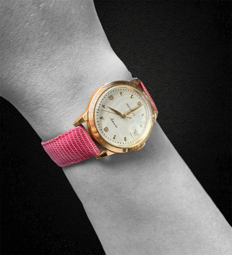 Montre Movado - Montre automatique années 1960 calibre 224A en or jaune 18 carats 58 Facettes