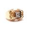 Bague 51 Bague Tank diamant or jaune 58 Facettes