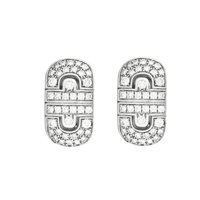 Boucles d'oreilles BULGARI – Boucles d'oreilles Parentesi Diamants 58 Facettes