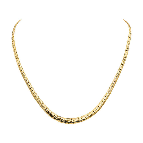 Collier Collier maille haricot en or jaune 18 carats 58 Facettes 5002421CN