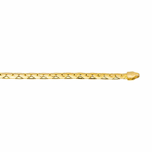 Collier Collier maille haricot en or jaune 18 carats 58 Facettes 5002421CN