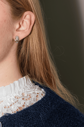 Boucles d'oreilles Boucles d'oreilles en or jaune et or blanc 18 carats, diamants 58 Facettes 5004223CN