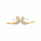 Boucles d'oreilles Boucles d'oreilles en or jaune et or blanc 18 carats, diamants 58 Facettes 5004223CN