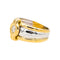 Bague 46 Bague en or jaune et or blanc 18 carats sertie d’un diamant 58 Facettes 5018764RV