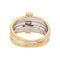 Bague 46 Bague en or jaune et or blanc 18 carats sertie d’un diamant 58 Facettes 5018764RV