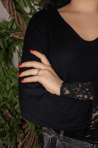 Bague 56 Bague Or jaune, Or blanc Diamant 58 Facettes 5018768RV