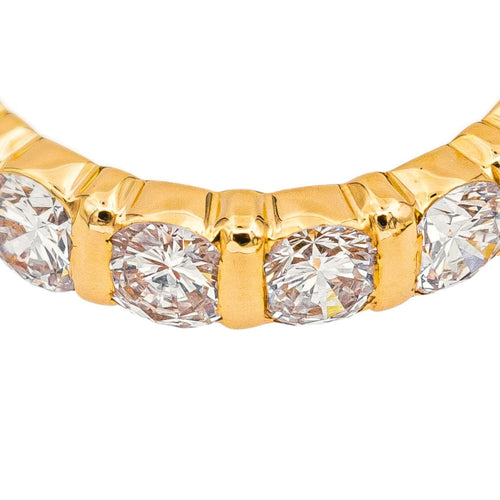 Bague 52 Bague alliance américaine en or jaune 18 carats et diamants 58 Facettes 5018772RV