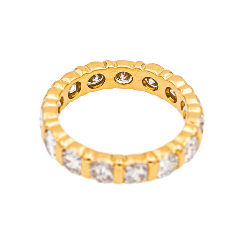 Bague 52 Bague alliance américaine en or jaune 18 carats et diamants 58 Facettes 5018772RV