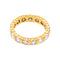 Bague 52 Bague alliance américaine en or jaune 18 carats et diamants 58 Facettes 5018772RV