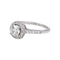 Bague 53 Bague solitaire en or blanc 18 carats et diamants 58 Facettes 5088247RV