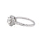 Bague 53 Bague solitaire en or blanc 18 carats et diamants 58 Facettes 5088247RV