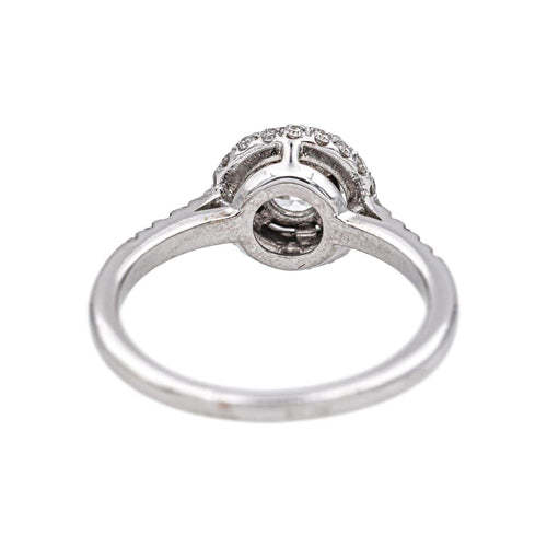 Bague 53 Bague solitaire en or blanc 18 carats et diamants 58 Facettes 5088247RV