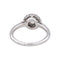 Bague 53 Bague solitaire en or blanc 18 carats et diamants 58 Facettes 5088247RV