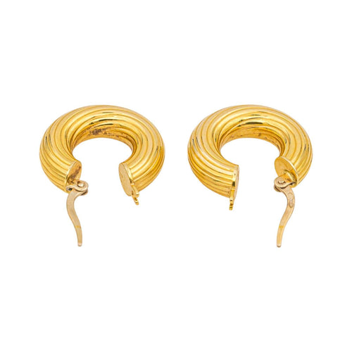 Boucles d'oreilles Créoles - Boucles d’oreilles en or jaune 18 carats 58 Facettes 5119888RV