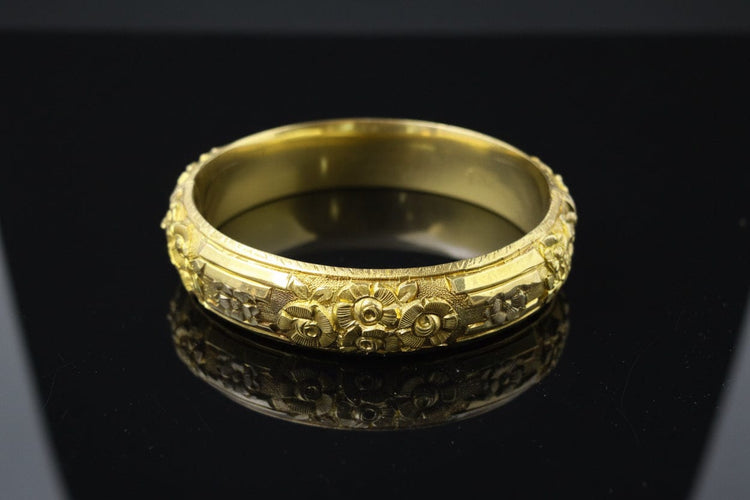 Bracelet Bracelet rigide - Or jaune 18K, technique Pforzheim 58 Facettes