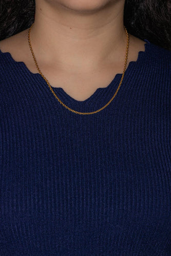 Collier Collier  Maille forçat Or jaune 58 Facettes 5226044CN