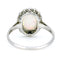 Bague 54.5 Bague opale et diamants en platine 58 Facettes 39E179AC58BE488FB4B864718383155A