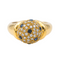 Bague 56 Bague en or jaune 18 carats avec saphirs et diamants 58 Facettes 577641GD