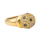 Bague 56 Bague en or jaune 18 carats avec saphirs et diamants 58 Facettes 577641GD