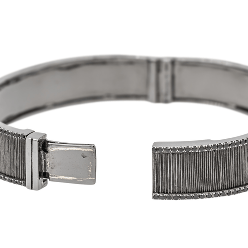 Bracelet Eternamé Lunaria - Bracelet en or noir 18 carats et spinelles 58 Facettes 577666GD