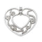 Pendentif Repossi Love - Pendentif cœur en or blanc et diamants 58 Facettes 577672GD