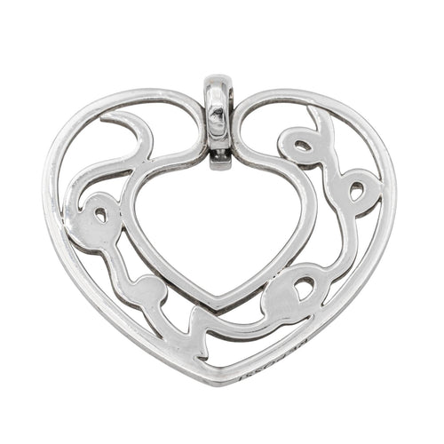 Pendentif Repossi Love - Pendentif cœur en or blanc et diamants 58 Facettes 577672GD