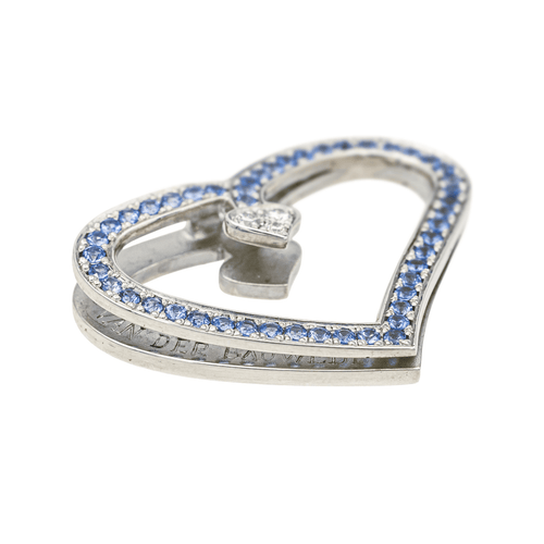 Pendentif Van der Bauwede Pendentif  Argent Diamant, Saphir 58 Facettes 577673GD