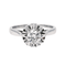 Bague 51 Bague solitaire en or blanc 18 carats avec diamant brillant 0,50 ct 58 Facettes 578058CD