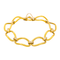 Bracelet Bracelet vintage en or jaune et or rose 18 carats avec diamants 58 Facettes 578078CD