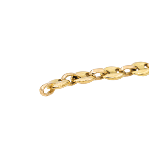 Collier Collier maille grain de café en or jaune et or rose 18 carats 58 Facettes 578109CD