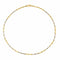 Collier Collier maille épi ras du cou en or jaune et blanc 18 carats 58 Facettes 578112CD