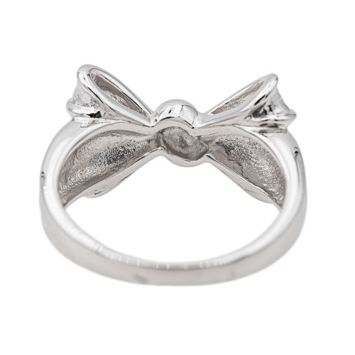 Bague 53 Bague nœud en or blanc 18 carats 58 Facettes 578153CD