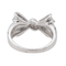 Bague 53 Bague nœud en or blanc 18 carats 58 Facettes 578153CD