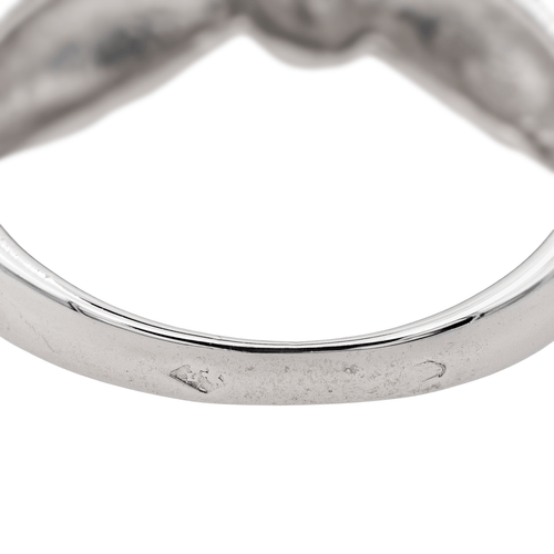 Bague 53 Bague nœud en or blanc 18 carats 58 Facettes 578153CD