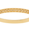Bracelet Bracelet jonc rigide en or jaune 18 carats pavé de diamants 58 Facettes 578184CD