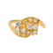 Bague 56 Bague en or jaune 18 carats sertie de diamants 58 Facettes 578214CD