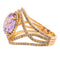 Bague 52 Eternamé Éternelle - Bague en or jaune avec améthyste et diamants 58 Facettes 578282CD