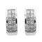 Boucles d'oreilles Boucles d'oreilles en or blanc 18 carats et diamants 58 Facettes 578310CD