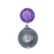 Pendentif Pendentif en or blanc 18 carats avec perle de Tahiti et améthyste 58 Facettes 578317CD
