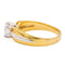 Bague 56 Bague solitaire en or jaune et or blanc avec diamant 58 Facettes 578381CD